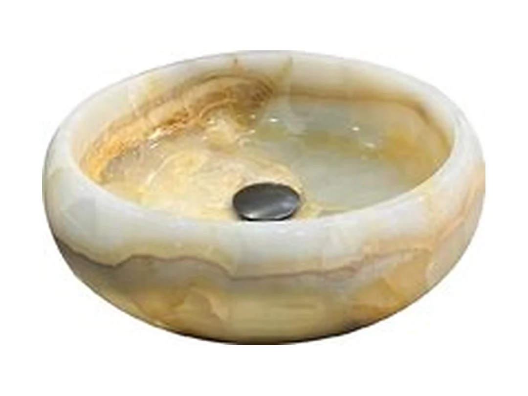 Serra White Onyx Basin