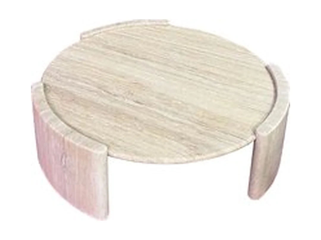 Meridian Travertine Coffee Table