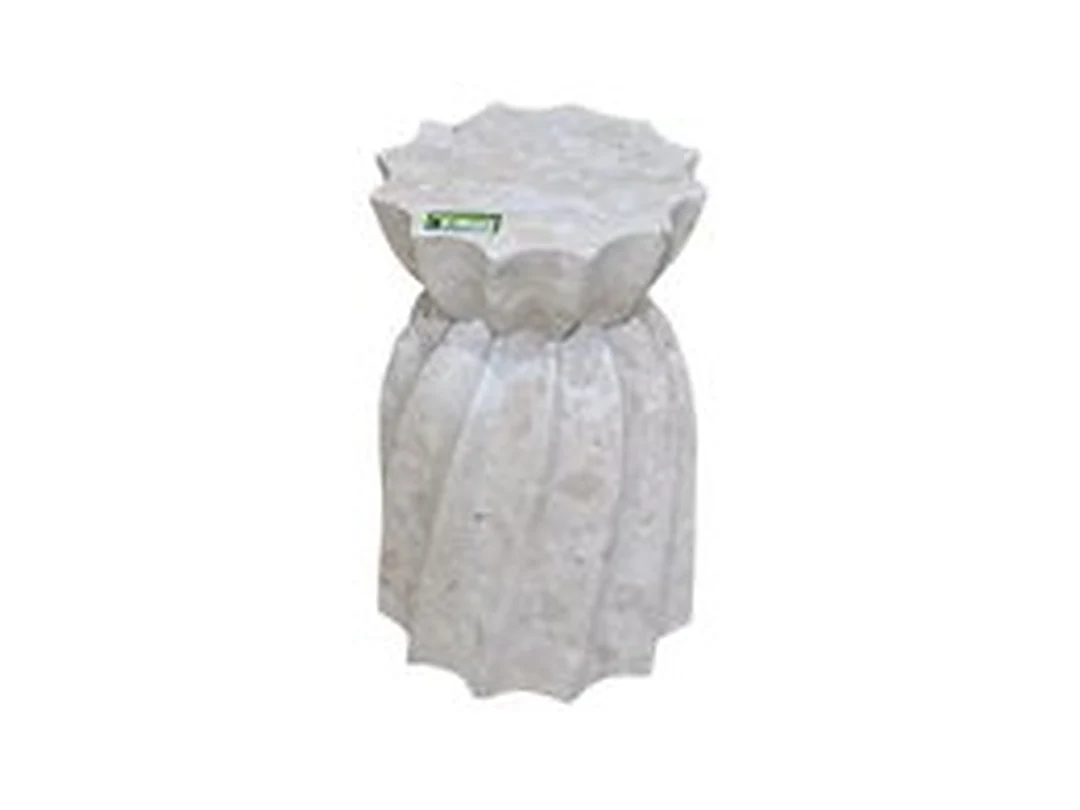 Meridian Travertine Stool