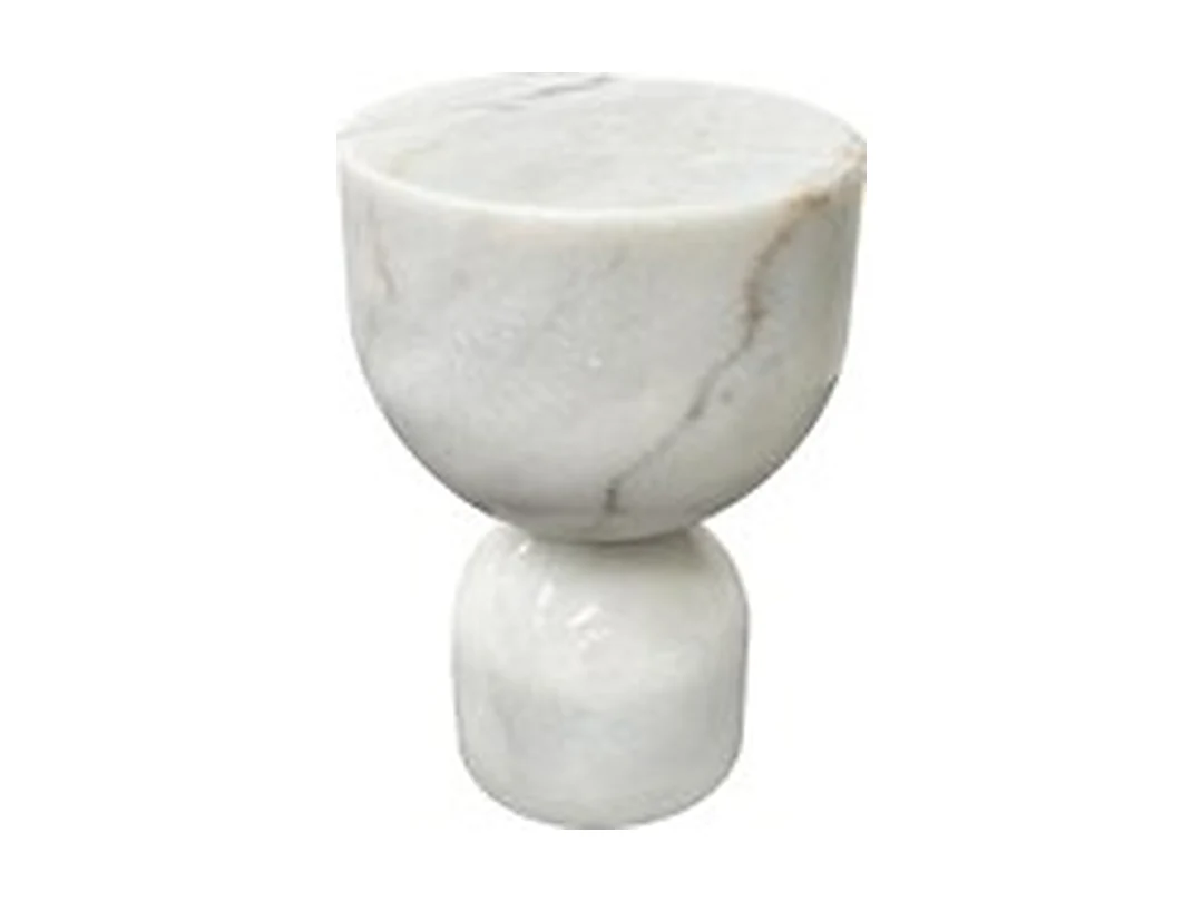 Lithos Guangxi White Side Table