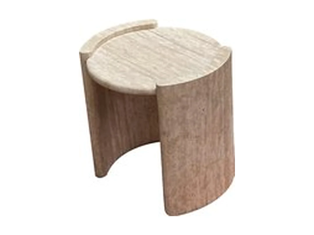 Riva Travertine Side Table