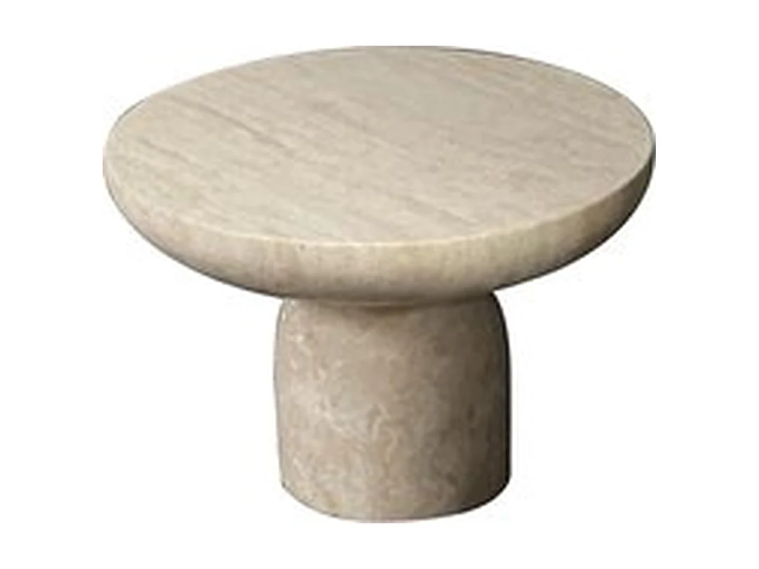 Cava Travertine Side Table