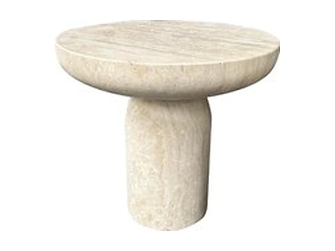 Tessera Travertine Side Table