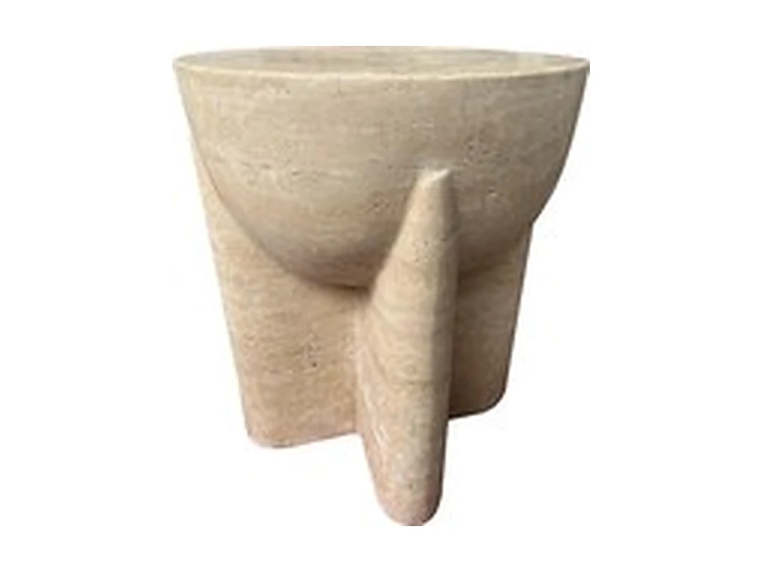Salina Travertine Side Table