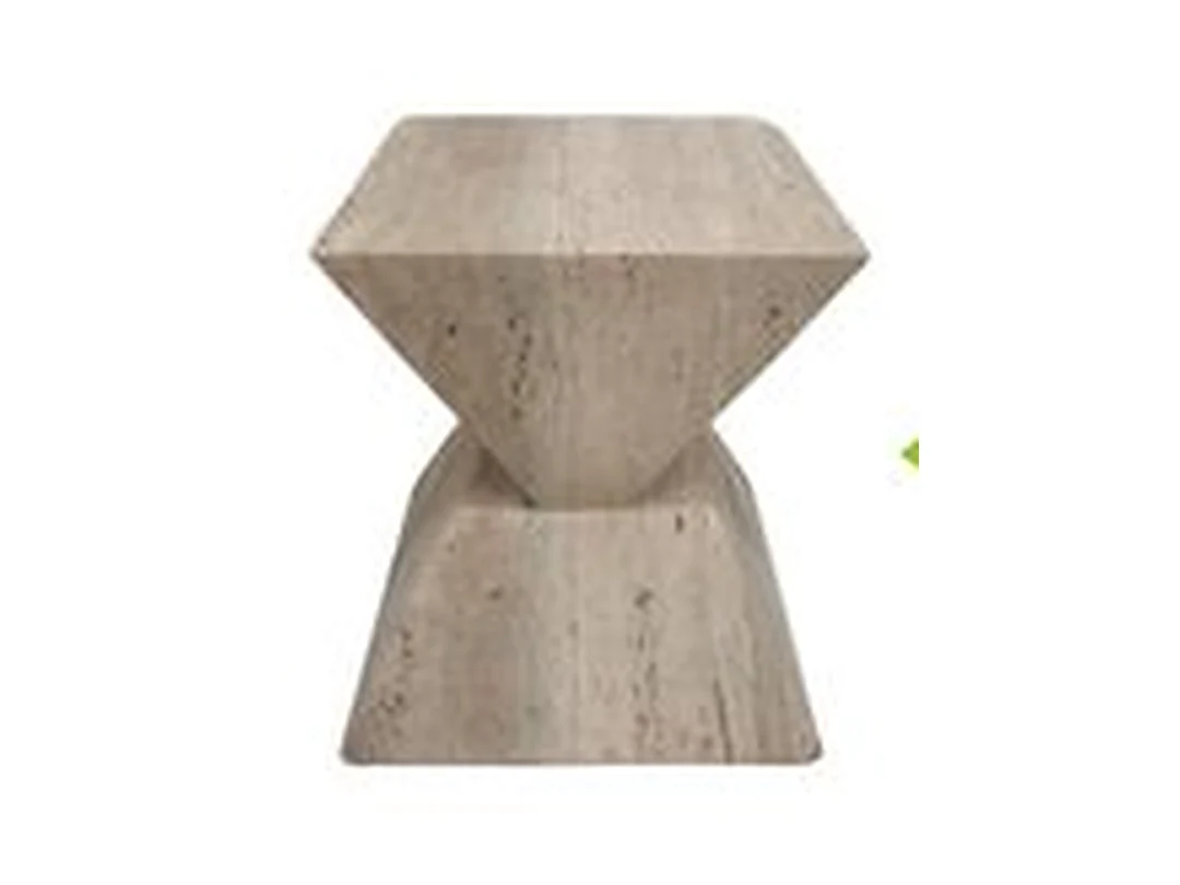 Corda Travertine Side Table