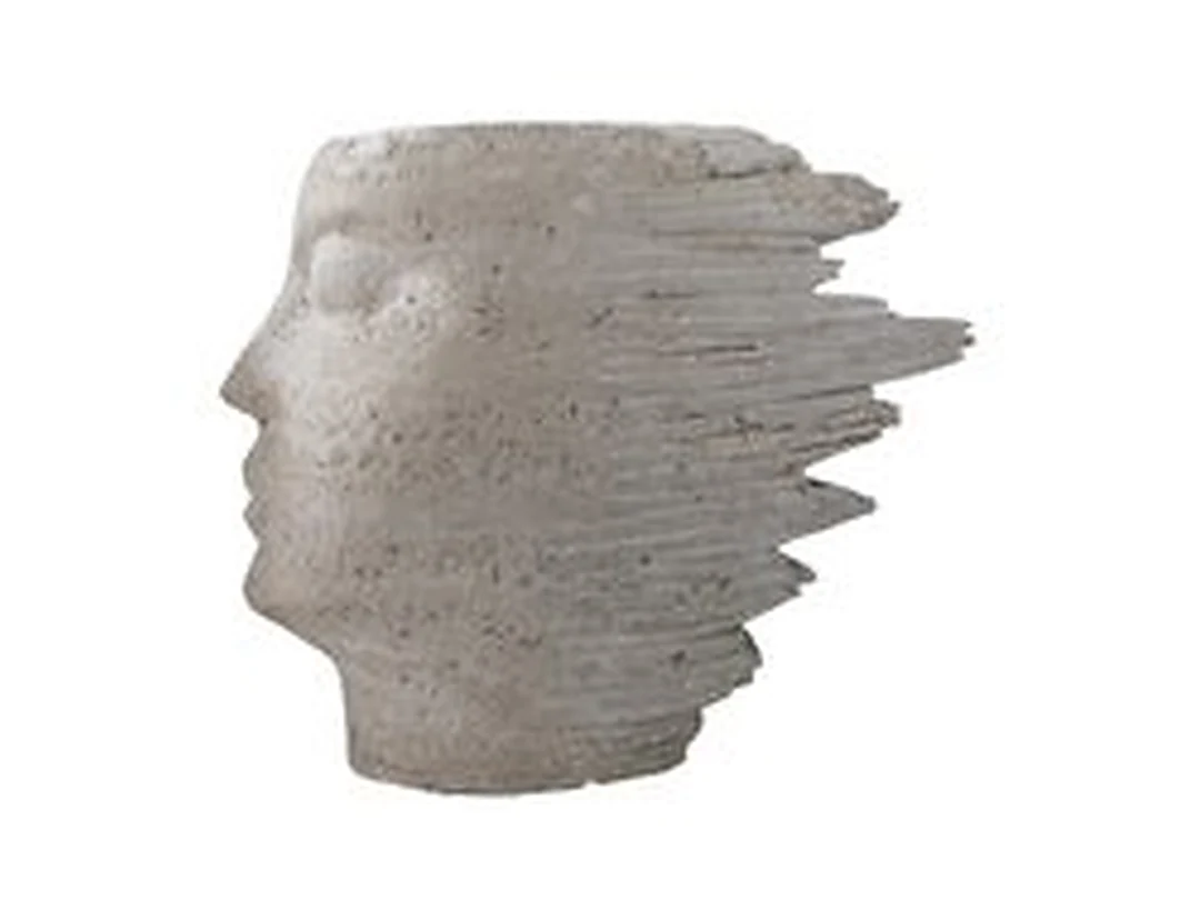 Tessera Travertine Vase